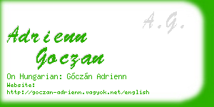 adrienn goczan business card