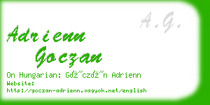 adrienn goczan business card